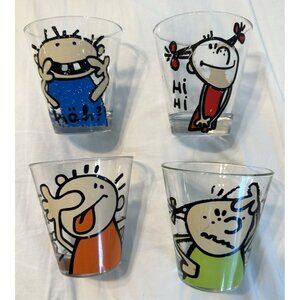 Leonardo "Best Friends" Set 4 Juice Drinking Glass Tumblers Kinderglaser Germany